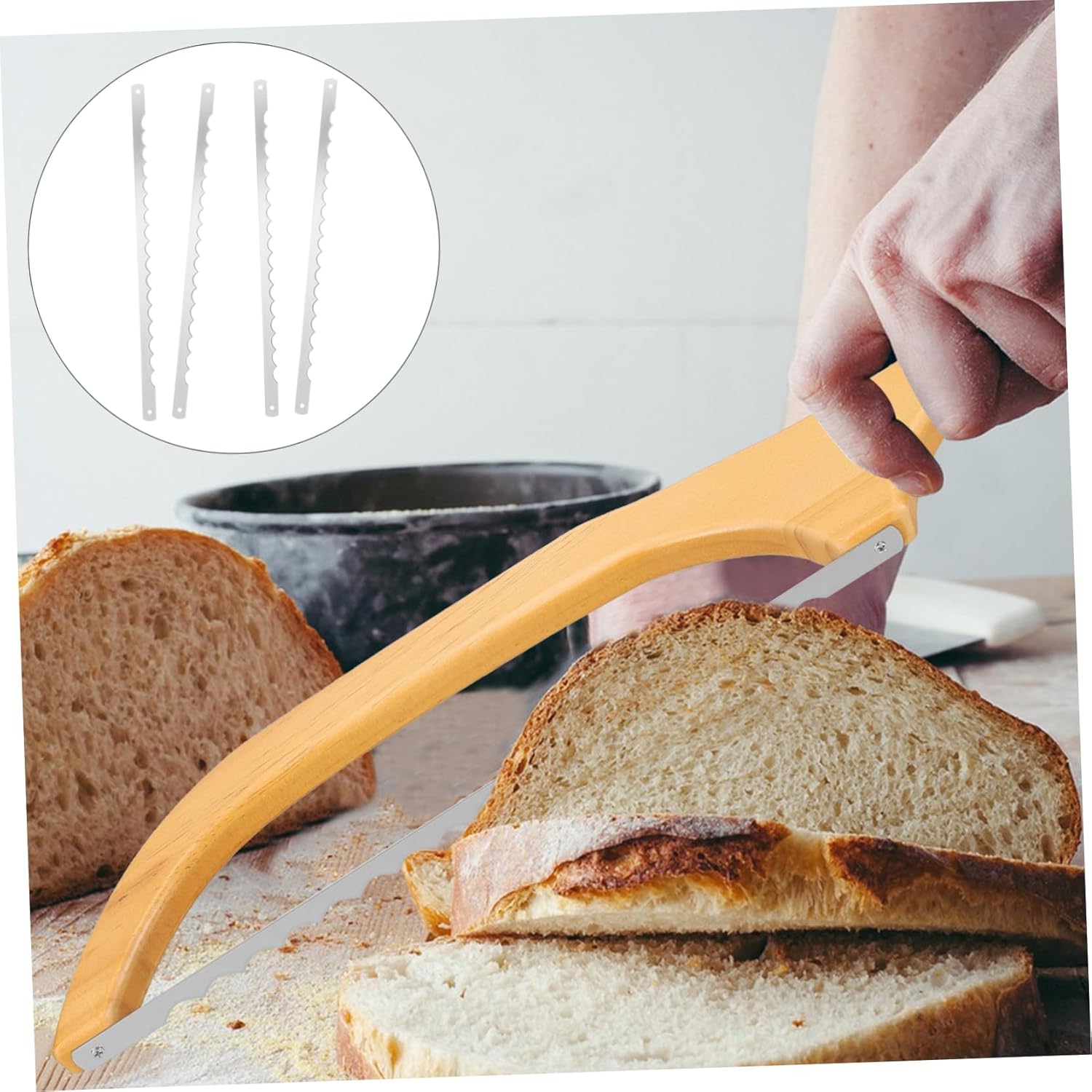 20pcs Serrated Bread Slicer Blades Toast Machine Replacement for Effortless Cutting and Reduced Crumbs for All Bread and Cakes