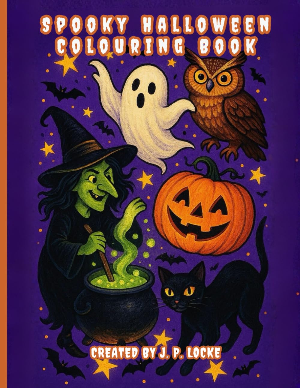Spooky Halloween Colouring Book for Kids: The Ghostly Garden of Silver Hollow | A Fun Activity Book with Witches, Ghosts, Pumpkins & More | Perfect Gift & Stocking Filler
