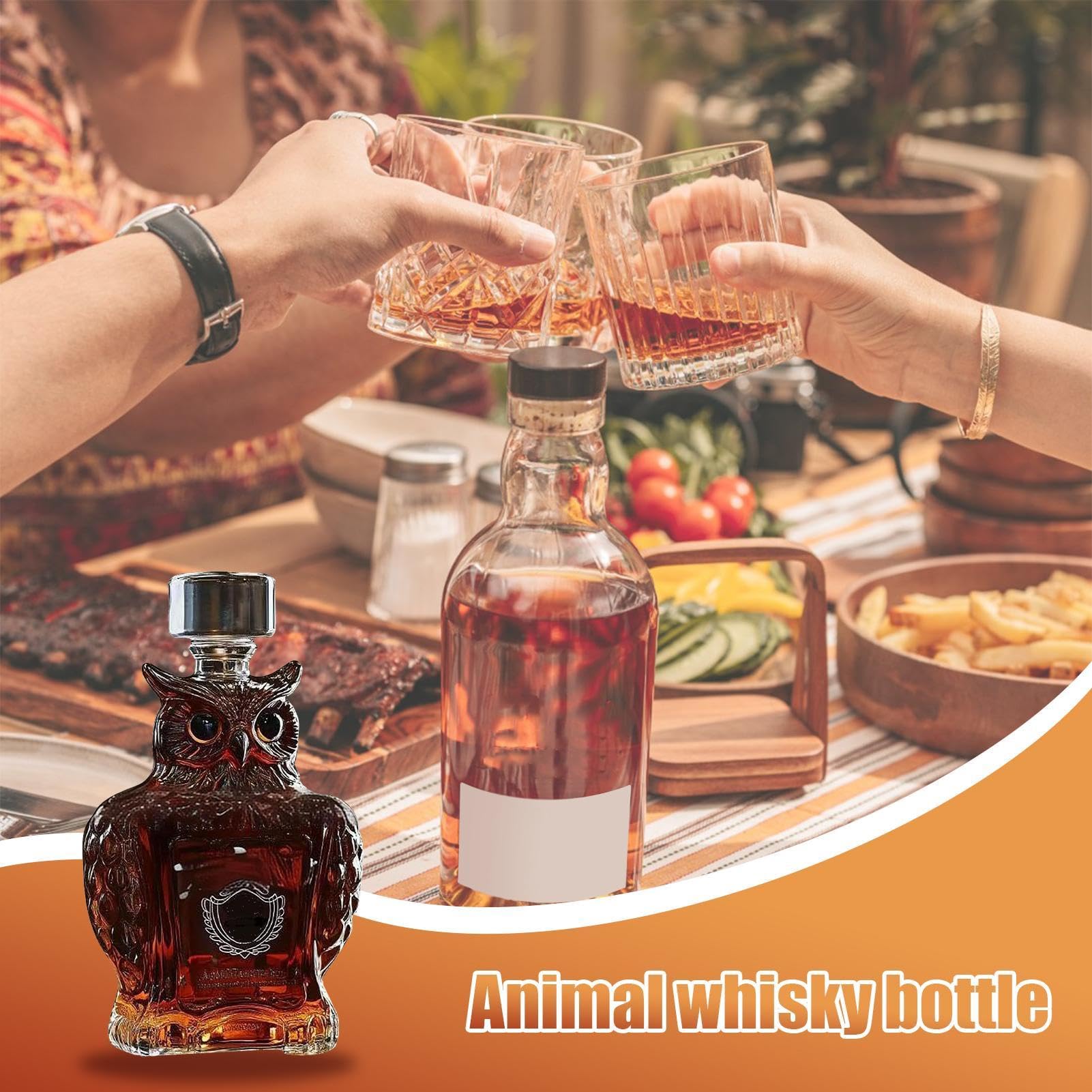 Bouteille à Whisky En Forme D'animaux, Carafe à Whisky Amusante Pour