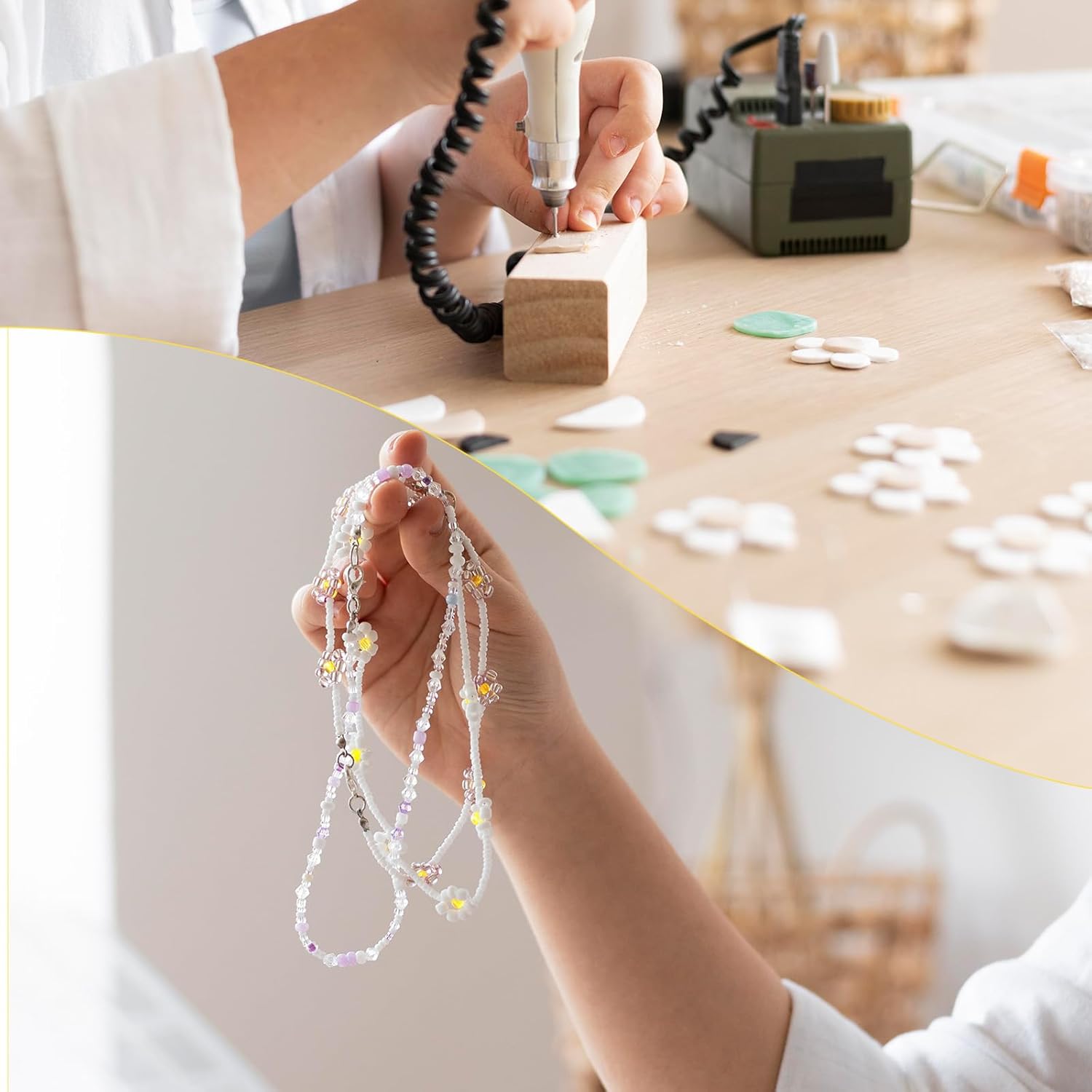 Thinp Crown Charm, 50 Pcs Gold Mini Crowns for Crafts 3D Alloy King Crown Beads Large Hole for Bracelets Necklace DIY Jewelry Making Supplies (Gold) - Image 5