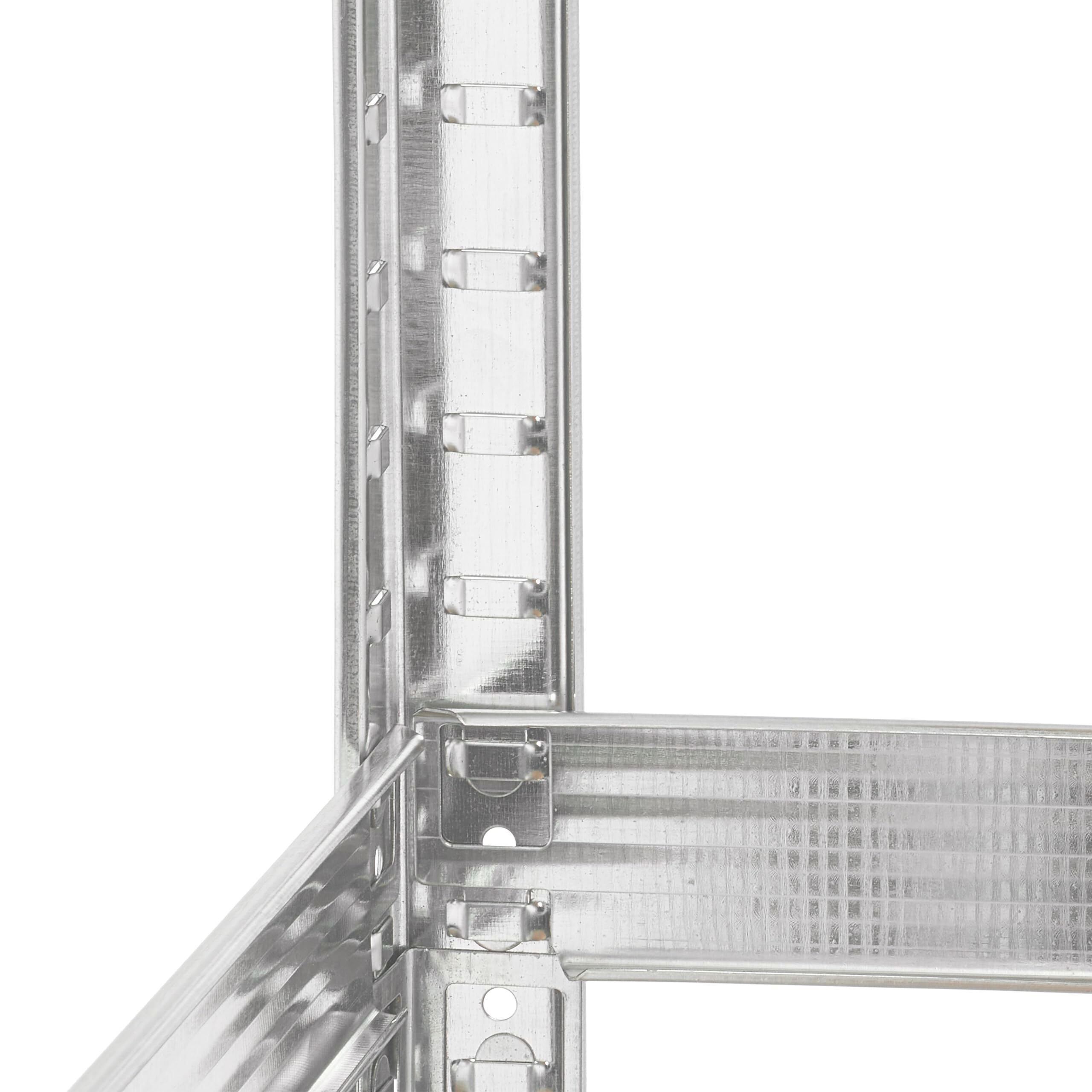 Relaxdays Scaffale Portagomme per 8 Pneumatici, HLP: 180x120x40 cm, 795 kg, Acciaio Zincato, Garage e Officina, Argento