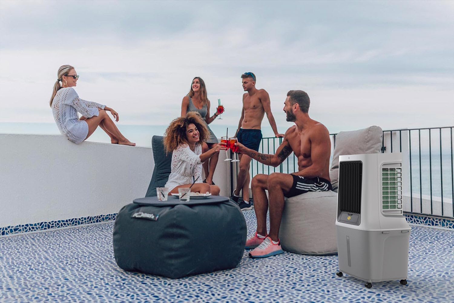 Moel Raffrescatore a Evaporizzazione con Ghiaccio o Acqua 120W 8500 Top Cooler