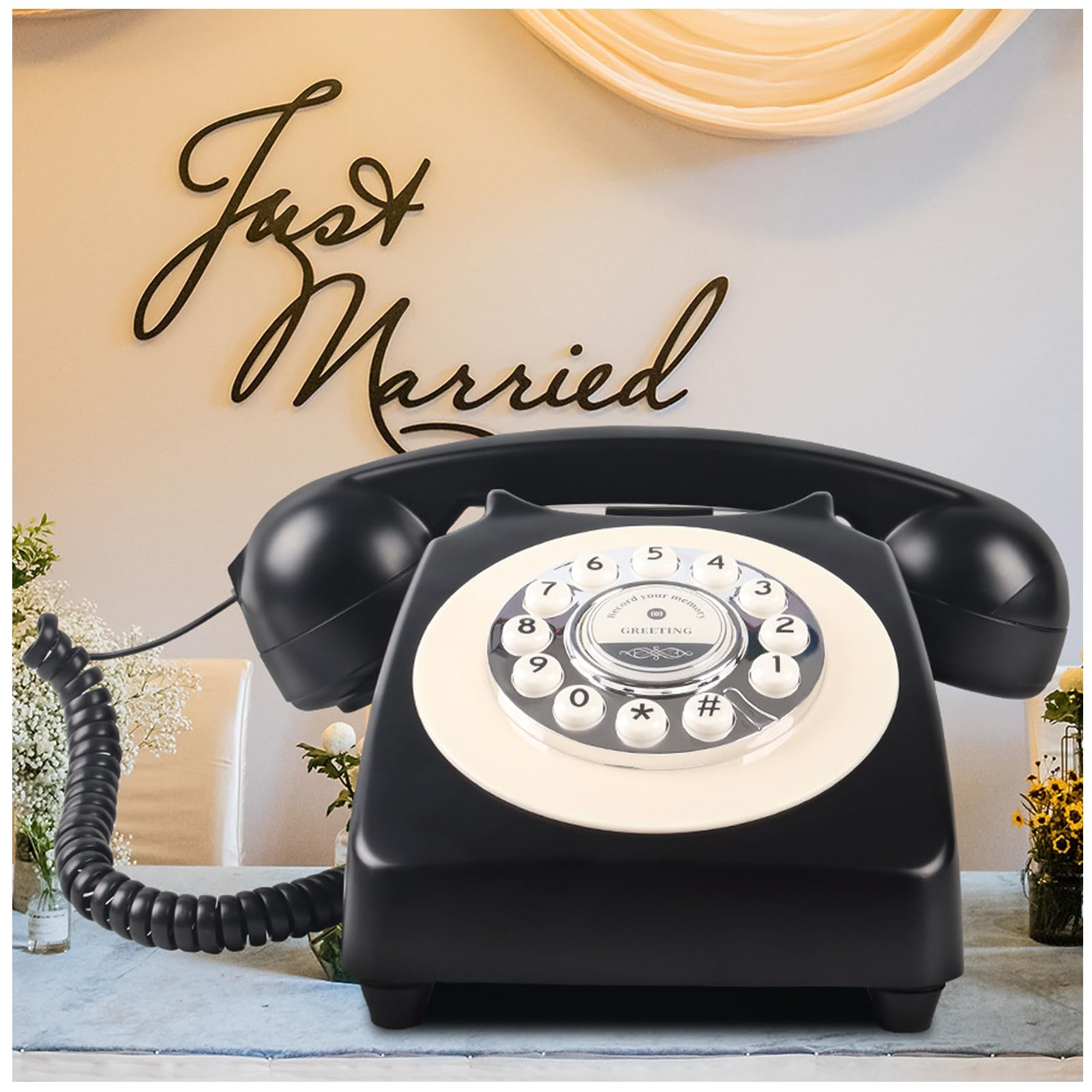 Livre D'or Audio Vintage – Enregistrement Téléphonique – Accessoire Déco Mariage