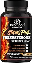 Turkesterone Supplement Max Strength Testosterone Booster For Men Horny Goat Weed,Ginseng,tribulus,Ashwagandha,Shilajit,Tongkat Ali For Energy, Increase Stamina, Performance,immune Support,60 Cap.