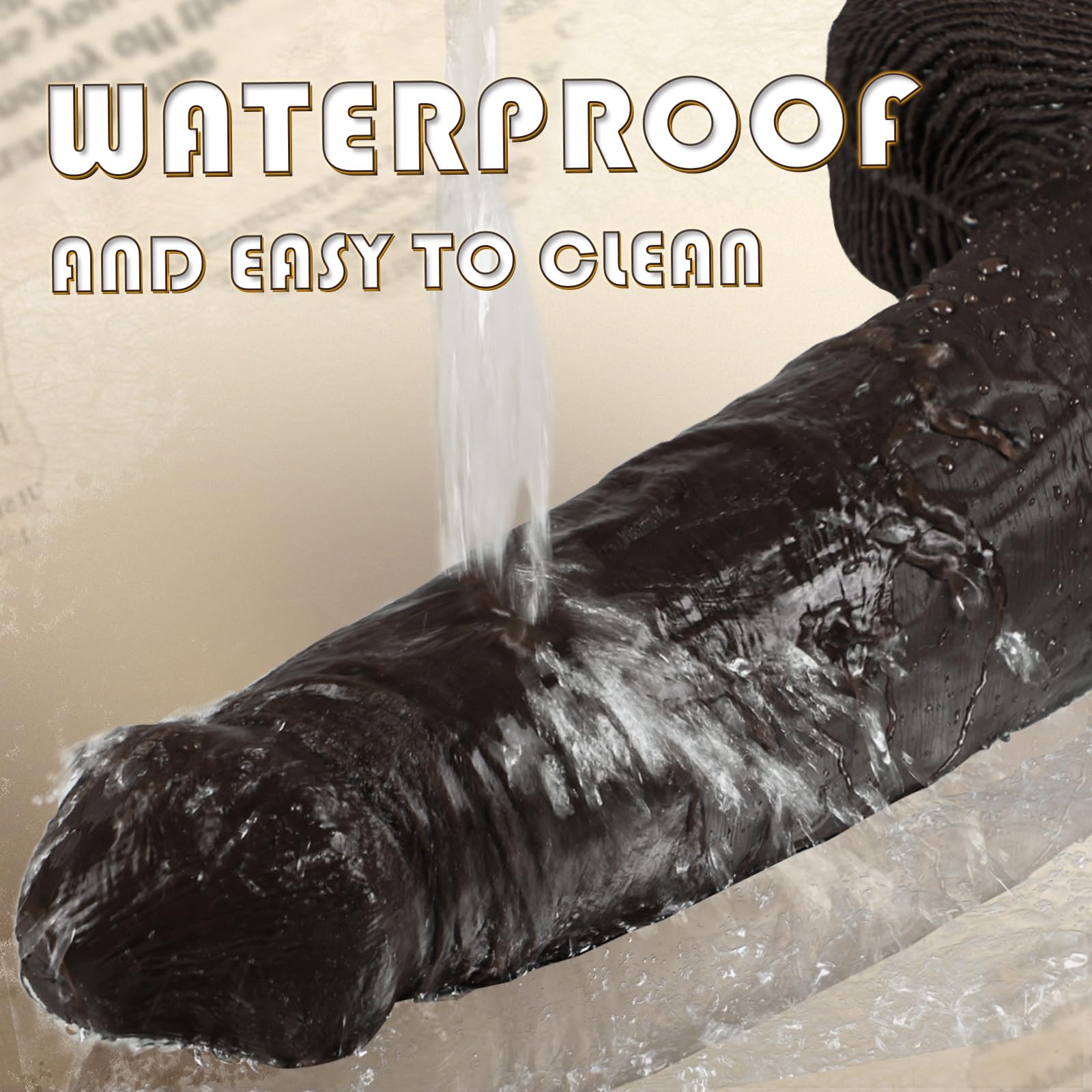 42x10 cm Dildo Gigante XXL, Dildos Realista Grueso y Masivo con Fuerte Base de Succión, Juguete Sexual de Silicona de Doble Capa para Hombres y Mujeres Experto, Dildo Gigantesco para Estiramiento Anal