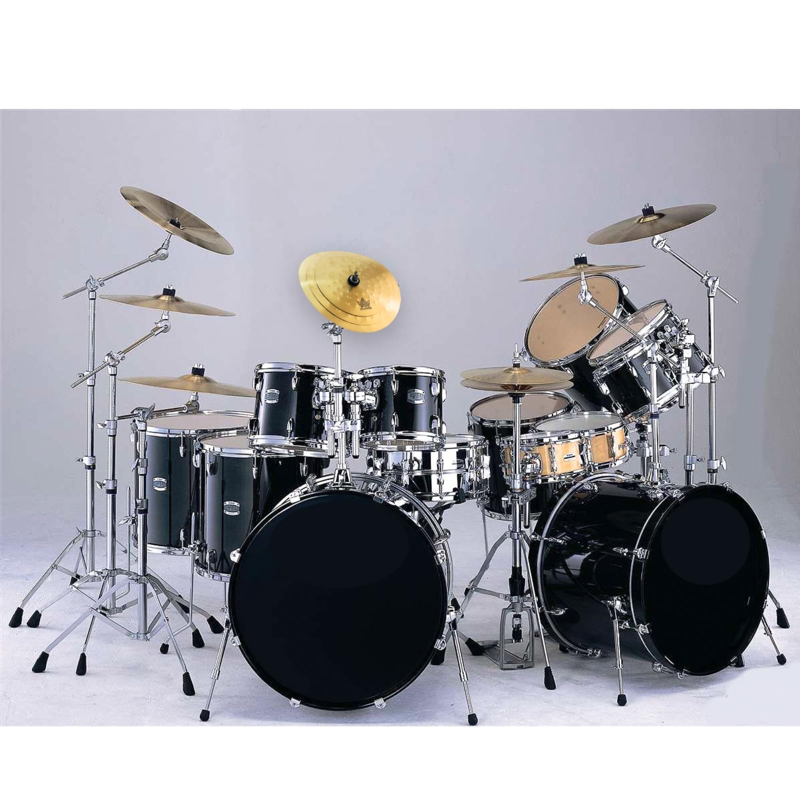Clap Stack Becken, 17.8 cm/22.9 cm/27.9 cm -3-teiliger Beckenstapel mit Hammermarken, Smack Stack Becken für Schlagzeug Kits
