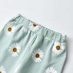 Toddler Infant Baby Girl Clothes Set Flower Daisy Pullover Shirt Long Sleeve Top Pants Headband 3Pcs Outfits