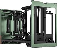 Vista 15 de Fractal Design Terra Jade - Panel frontal de madera de nogal - Factor de forma pequeño - Carcasa para juegos Mini ITX - Cable elevador PCIe 4.0
