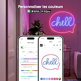 Nanoleaf Striscia LED Neon RGB 5m, Wi-Fi Compatibile con Matter, Alexa e Google Assistant, Sincronizzazione Musica e Schermo, DIY, Scene Dinamiche via App, Controllo Vocale, Per Camera e Déco Murale - 8