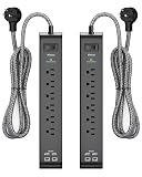 Mifaso 2-Pack Power Strip