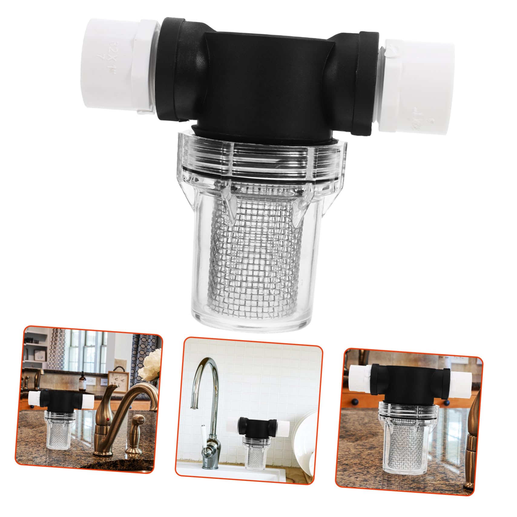 ULTECHNOVO 4pezzi Filtro Per Giardino Portatile Filtrazione Per Irrigazione e Potabile Rete Mesh Per Impianti e Breeding Farm Facile Da Installare e Utilizzare