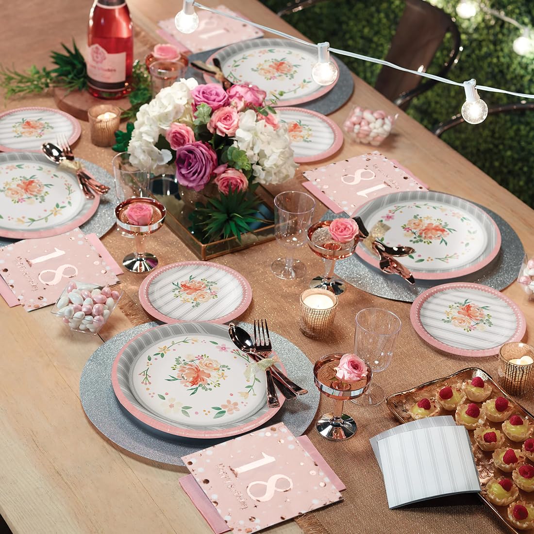 Tovaglioli Di Carta Decorati Con Eucalipto - Pack Da 60 Per Compleanni, Feste E Eventi Speciali - Foto 8