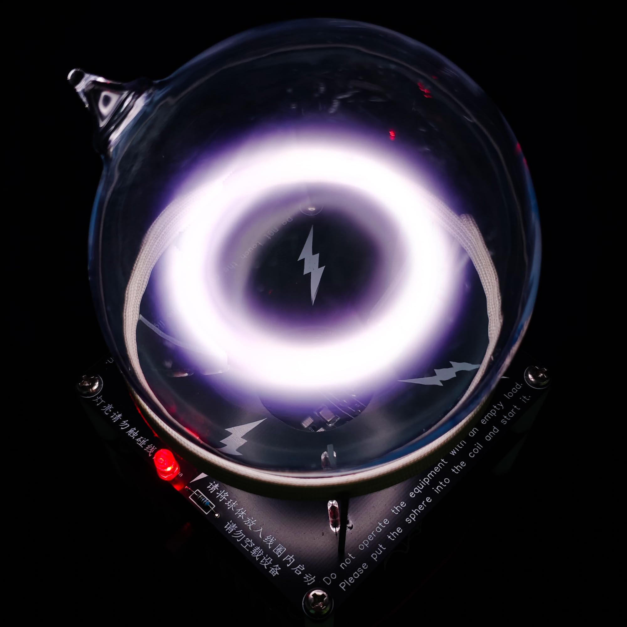 Tesla Spiral-Licht, dynamischer Plasma-Ring, wissenschaftliches Experiment, Gadget, Geek-Sammelstück, Party-Lichtdekoration
