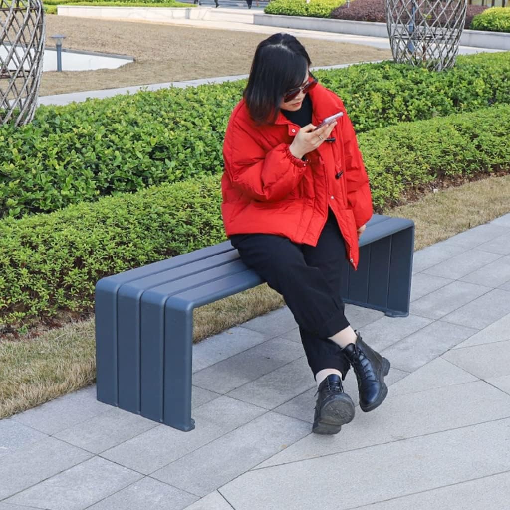 ガーデンベンチ 屋外ベンチ屋外公園風光明媚なスツールホームガーデンレジャーチェアベンチシート屋外ガーデンアルミ合金椅子 パティオベン