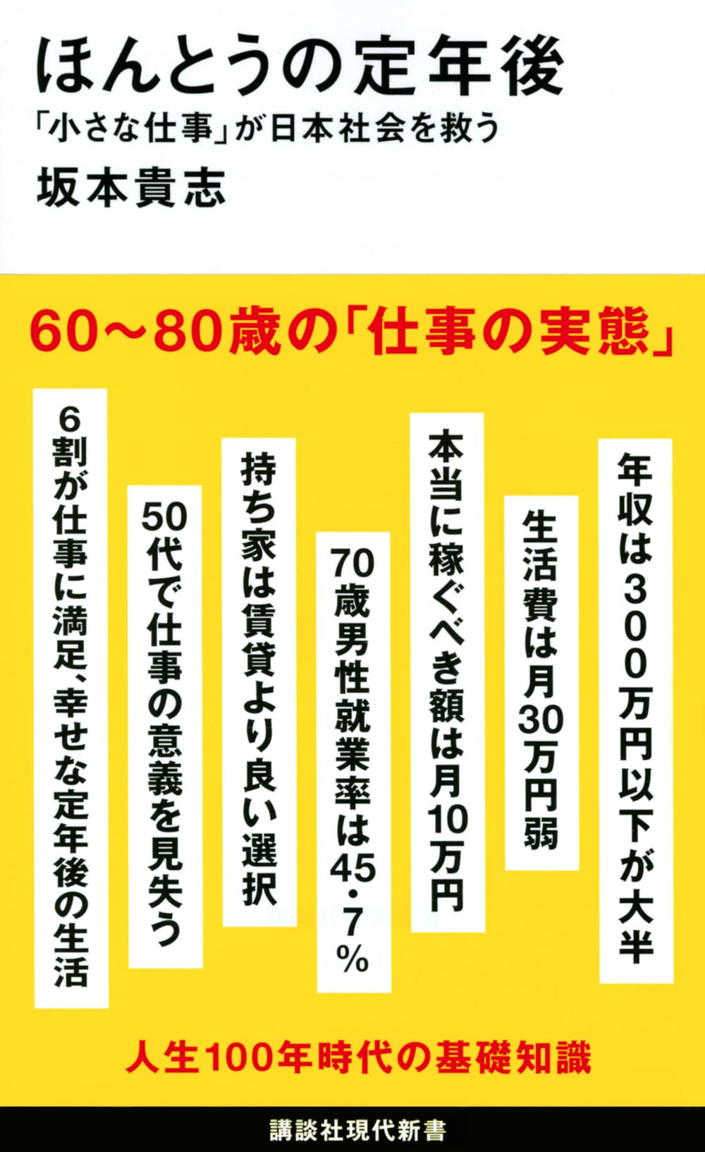 ほんとうの定年後 「小さな仕事」が日本社会を救う (講談社現代新書
