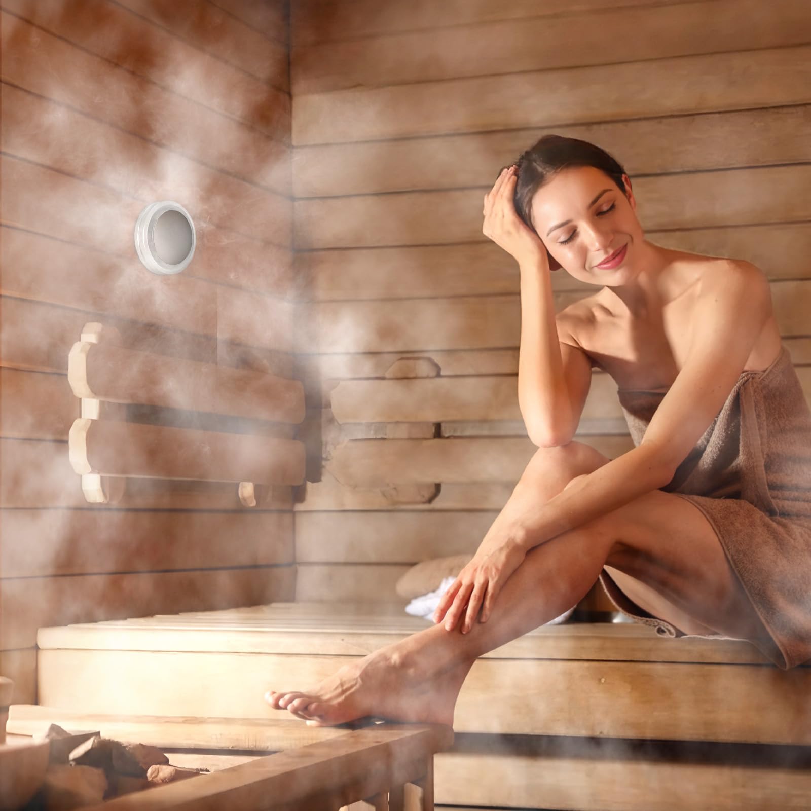 VEVOR Generador de Vapor 7,5 kW para Sauna, Ducha, Baño, Spa, con Controlador, Kit de Drenaje Automático, Protección contra Sobrecalentamiento, Funcionamiento en Seco, 485 x 185 x 380 mm, Negro