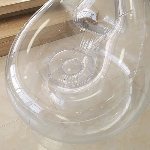 Miniatura 7 de Baiao Silla inflable, sofá inflable transparente, sofá inflable, puf, sofá perezoso para habitación, muebles divertidos para interiores y exteriores