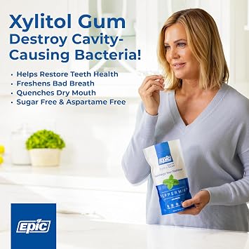 International Direct Xylitol Gum, Spearmint 50 ct by Epic Dental