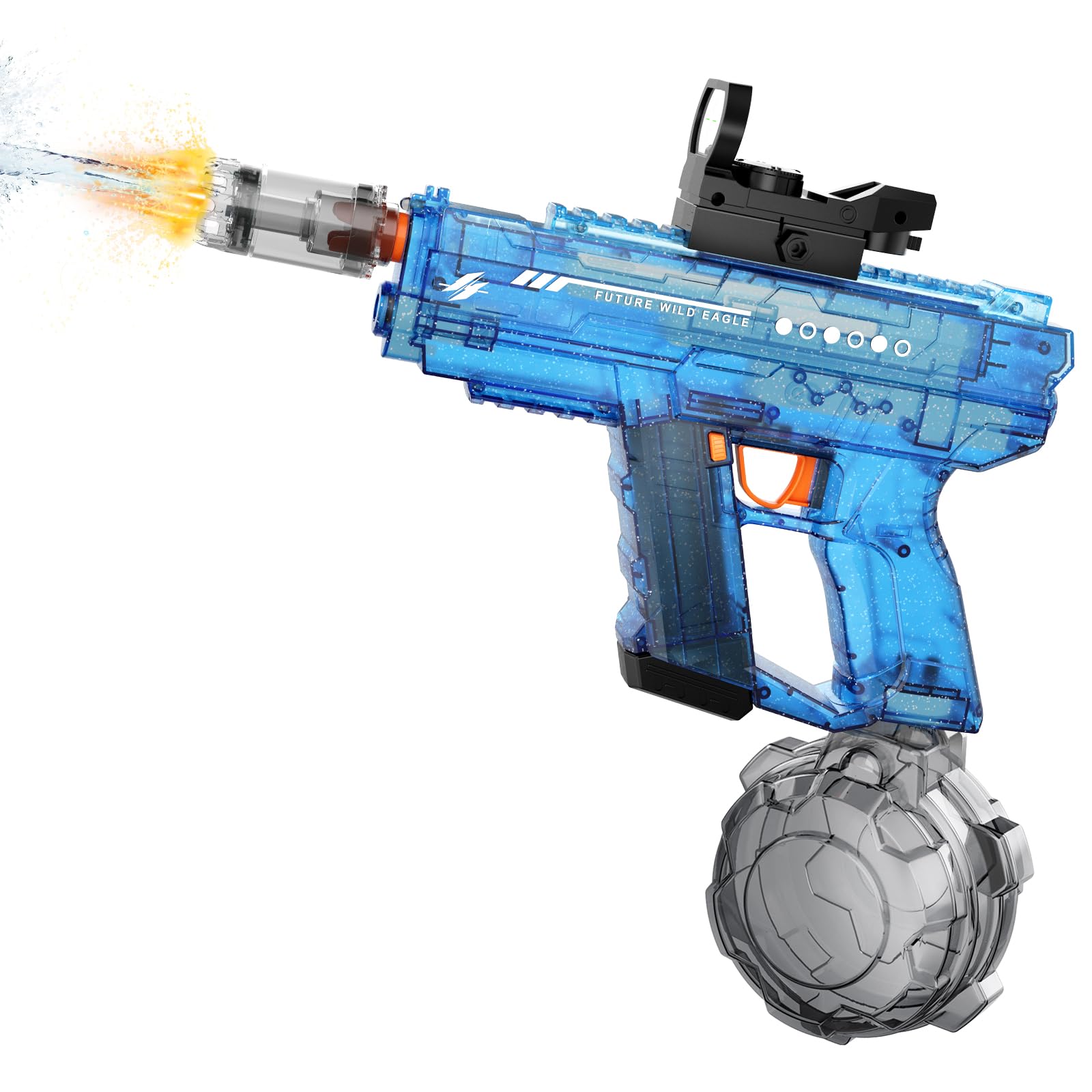 Pistola De Agua Eléctrica Con Luces LED, 800 Ml Y 10 M De Alcance – Set De 2 Para Jugar En La Piscina, Playa O Fiestas – Regalo Divertido Para Niños Y Adultos