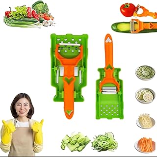 Pelador Multifuncional 2-En-1，Multifunctional Single Blade Peeler with Grating Plate for Slicing And Peeling, All Kinds Of Fruits And Vegetables