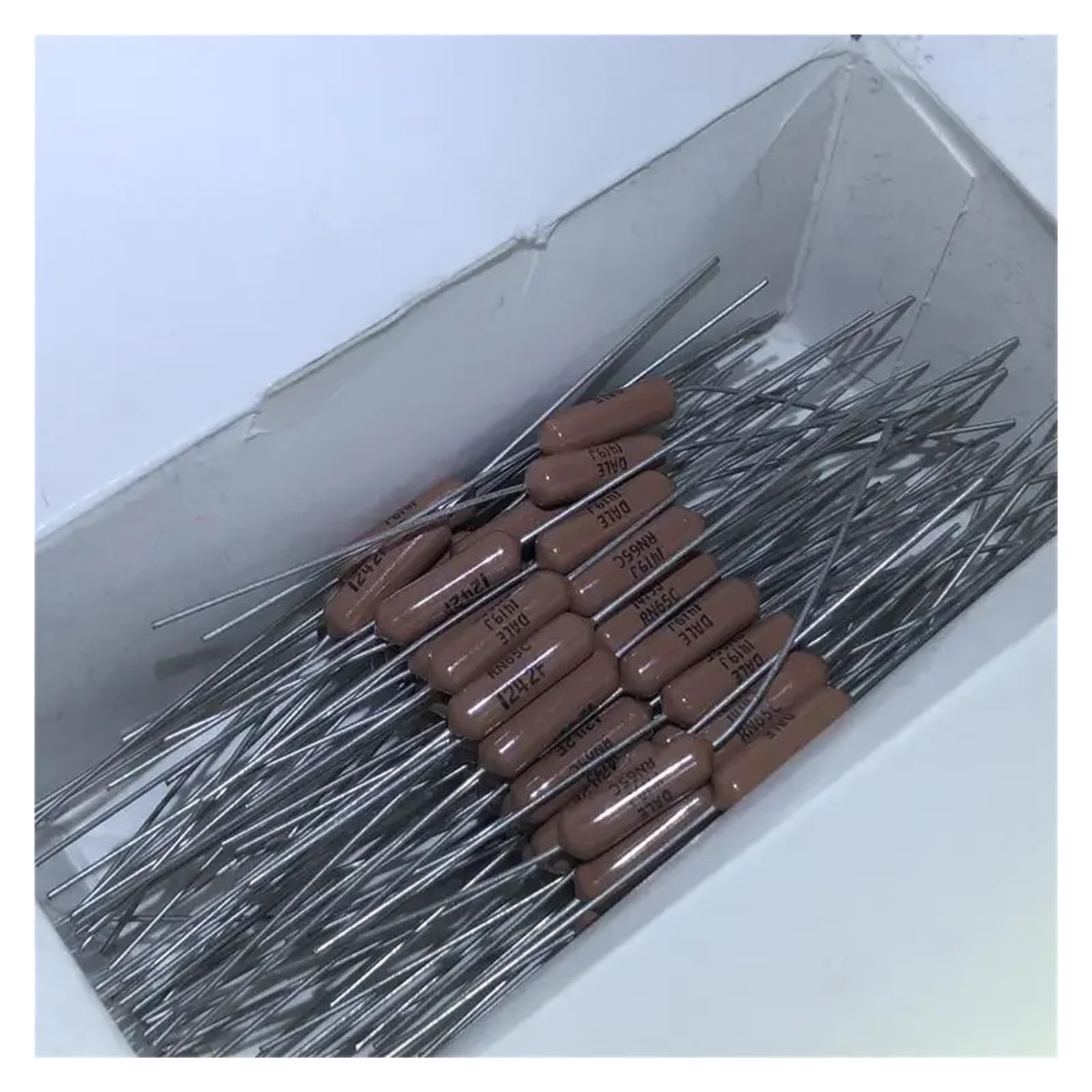 LEOTNNDQ 10pcs RN65C CMF-65 Series 12.4K 2W Film Resistors