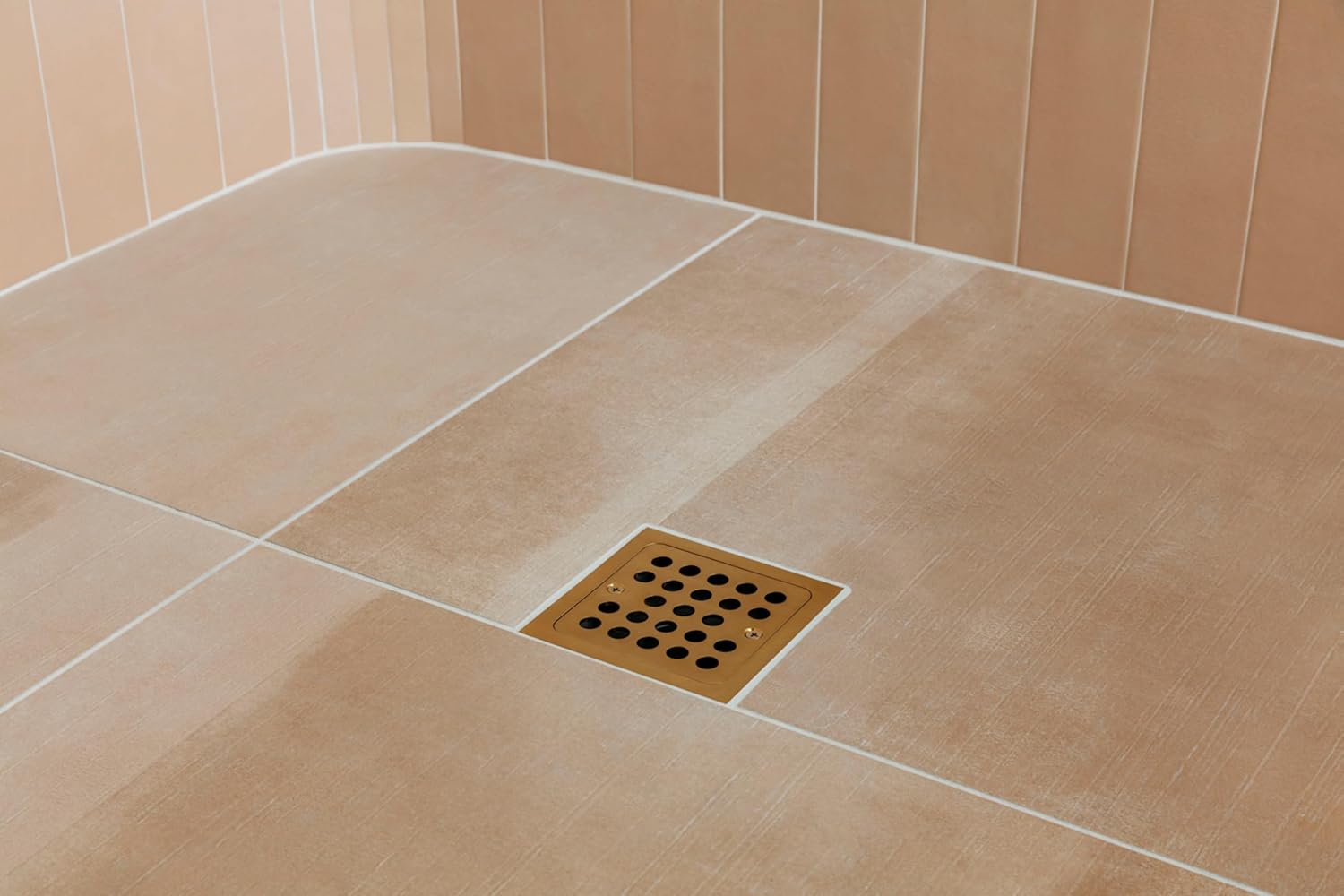 Signature Hardware 446698 Menlo Square Shower Drain - Polished Nickel