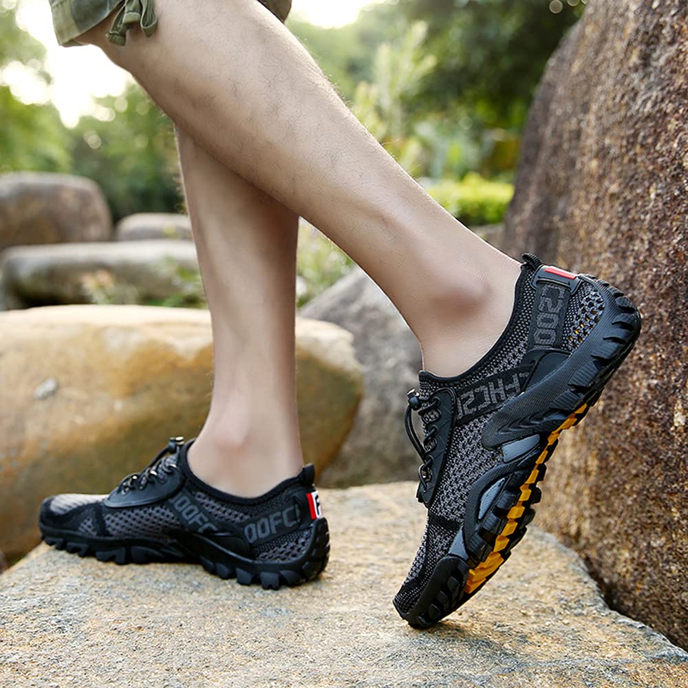 DimaiGlobal Trekking Scarpe da Spiaggia Uomo All'aperto Sandali Sneakers Sportivi Estivi Pescatore Passeggio in Acqua Mare Escursionismo Traspiranti e Leggero Asciugatura Rapida