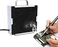 Kulannder Solder Fume Extractor Smoke Absorber with Carbon Filter - 110CFM Fan for Soldering, DIY Electronics & Rework Stations