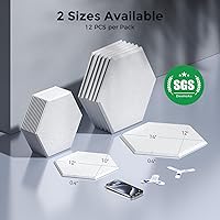 Vista 7 de Paneles acústicos autoadhesivos [390 lbs/yd³ de densidad ultra alta], panel de absorción de sonido de segunda generación, panel de sonido de nivel