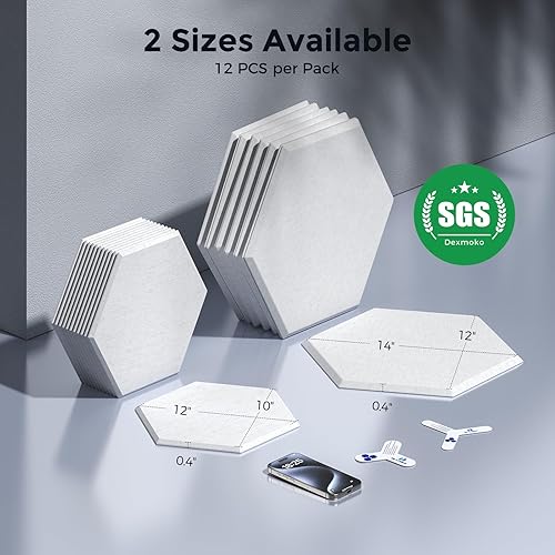 Miniatura 7 de Paneles acústicos autoadhesivos 390 lbsyd de densidad ultra alta, panel de absorción de sonido de segunda generación, panel de sonido de nivel