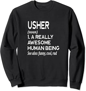 Usher Definition Funny Church Clergy Catholic Lutheran Sweatshirt