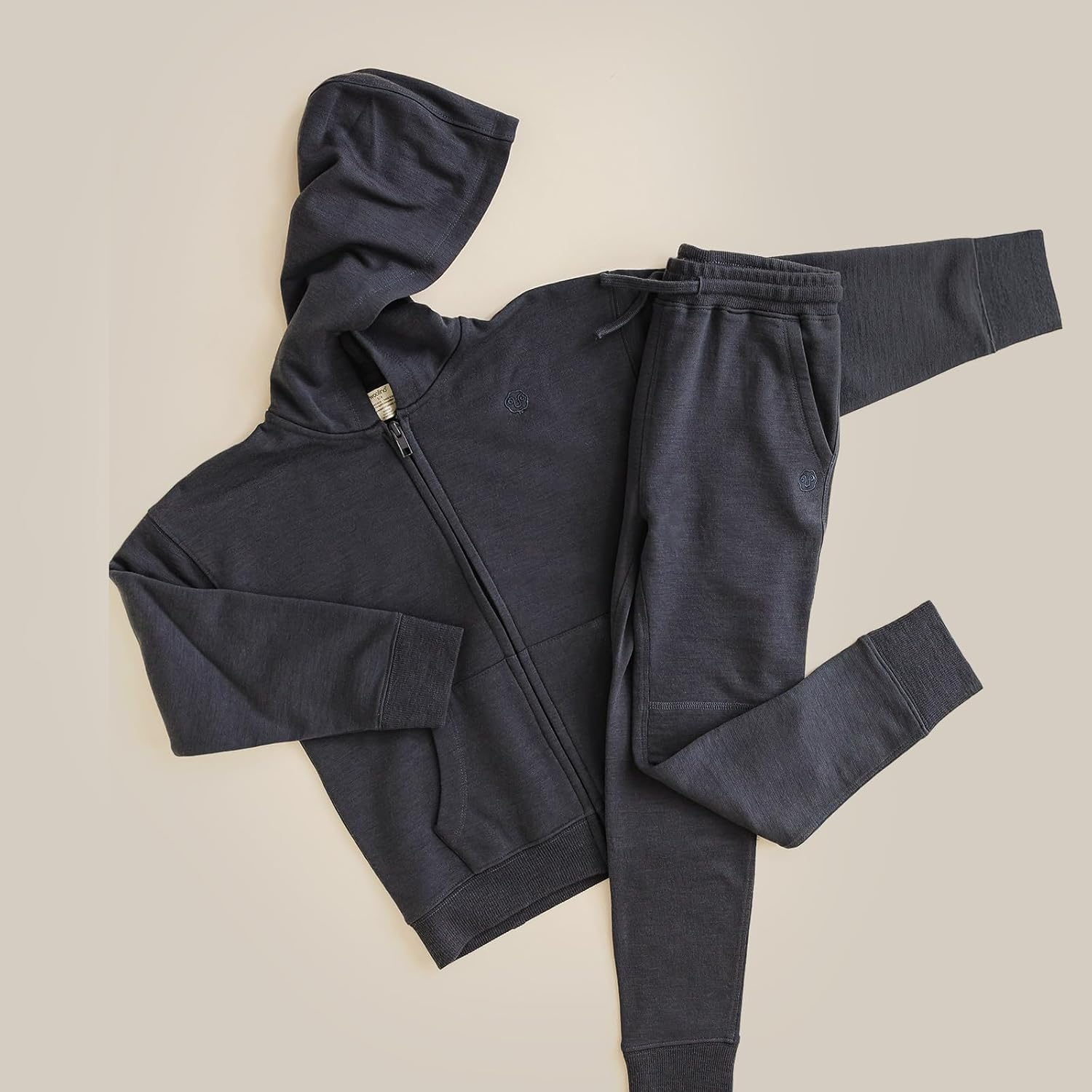 Woolino Merino Wool Kids Jogger Pants with Pockets, Super Soft and Cozy Sweatpants for Boys and Girls, All Season Comfort