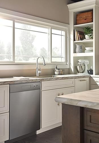 Vista 37 de Moen 7185C Brantford - Grifo monocontrol para cocina con aumentador de potencia y sistema retráctil Acero inoxidable resistente a las manchas