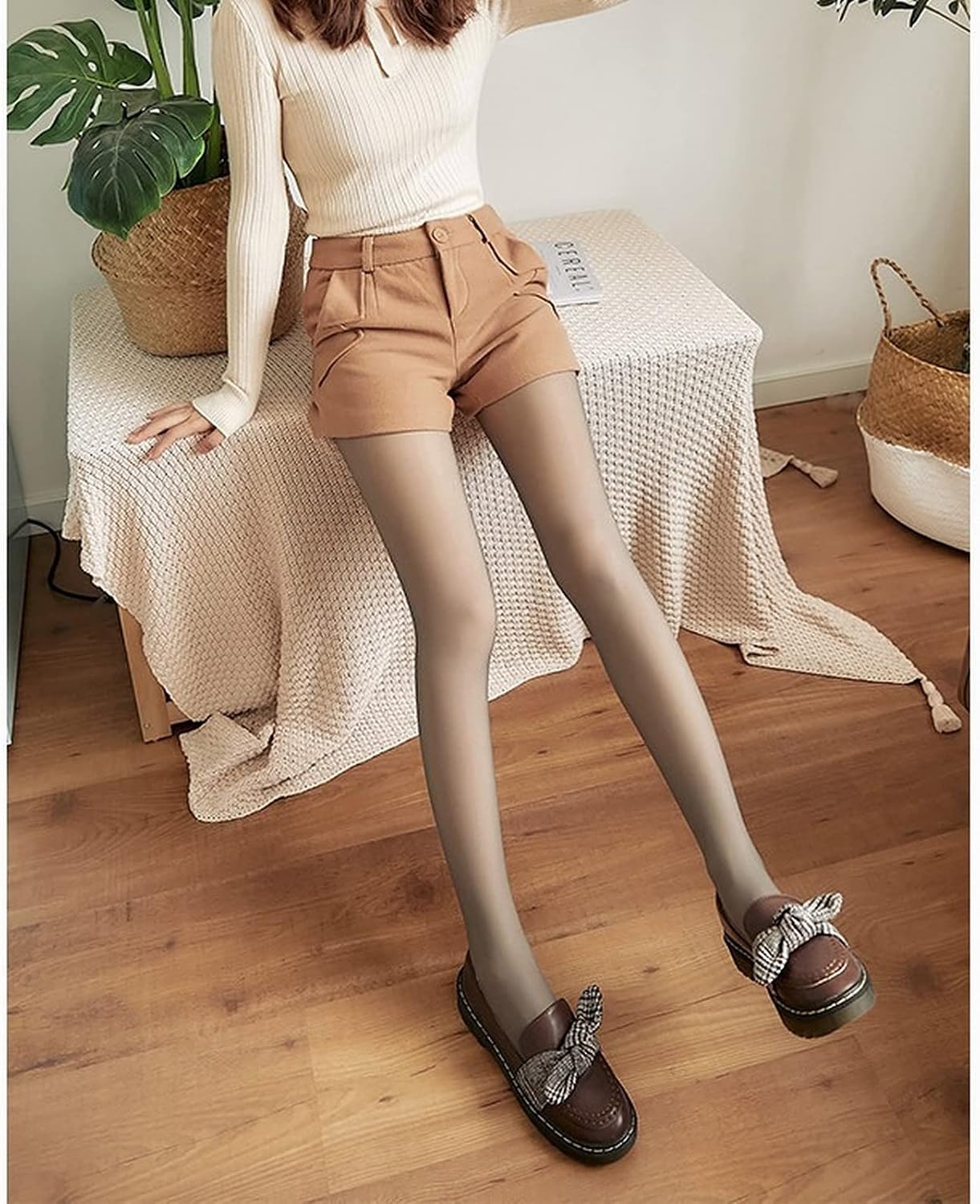 Buy DOBRE Fake Translucent Warm Fleece 