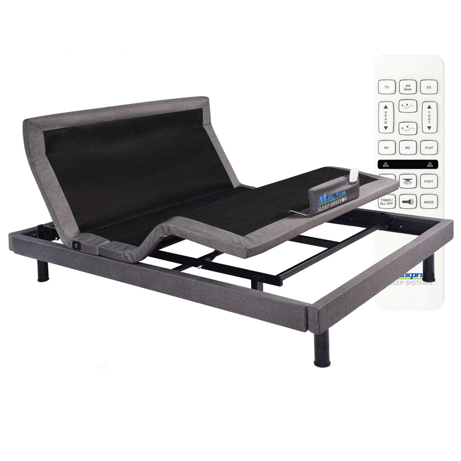 Buy Maxxprime Wall Hugger Adjustable Bed Frame with Individual Head