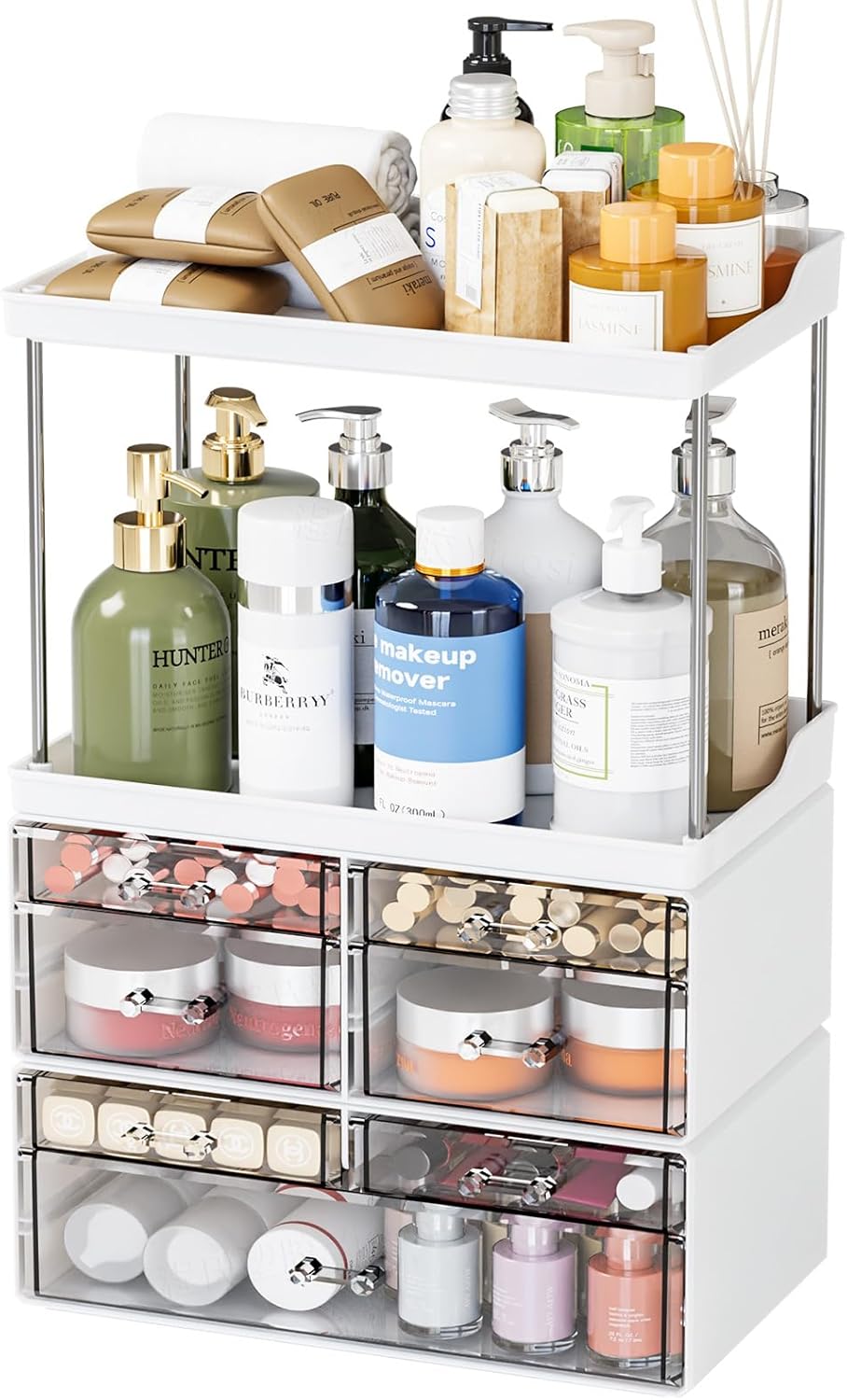 SuoXing Acrylic Bathroom Organizers Countertop,Large 7