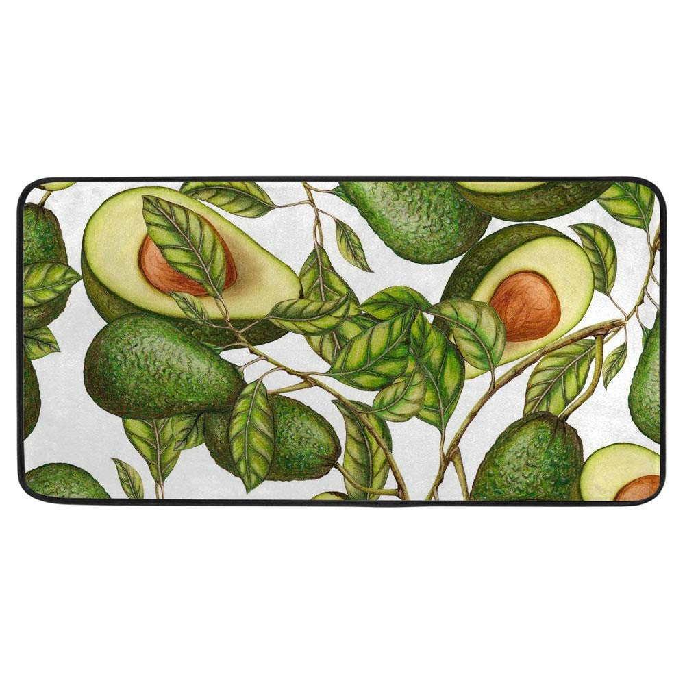 Alfombrilla antideslizante ideal para cocinar con comodidad y estilo de aguacate