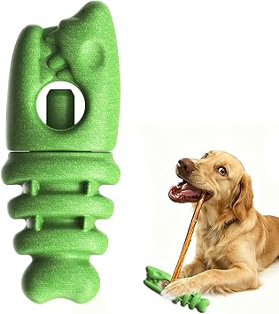 Bully Stick Holder for Dogs - 3-in-1 Durable Chew Holder for Anti Choking for Small & Large Dogs, Peanut Butter Grooves for Aggressive Chewers
