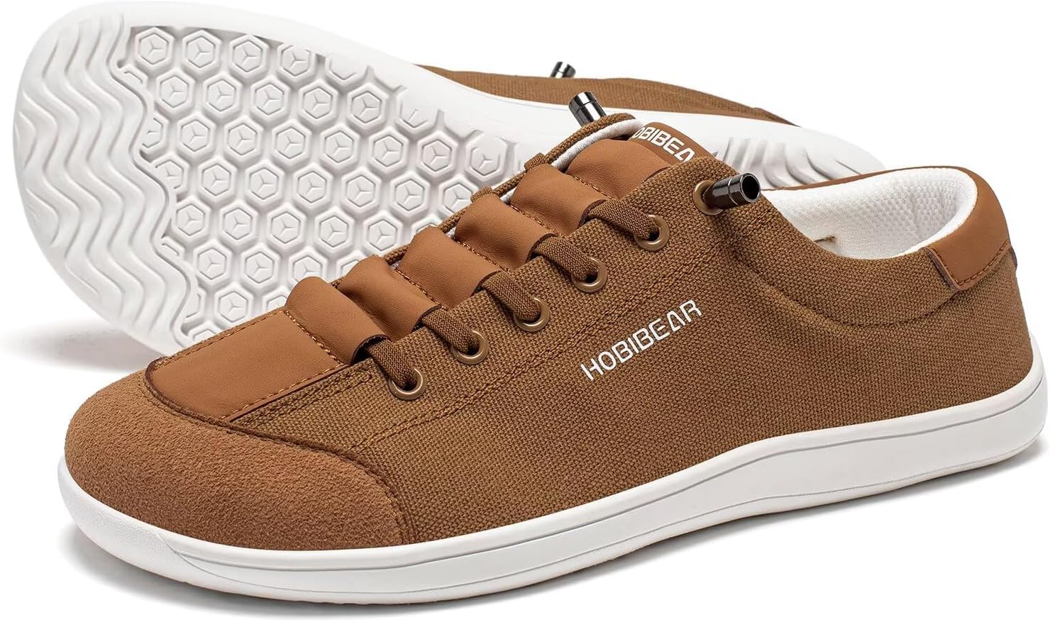 HOBIBEAR Barefoot Minimalist Shoes Womens Mens | Zero Drop | Wide Width Canvas Slip-on Shoes - Image 2