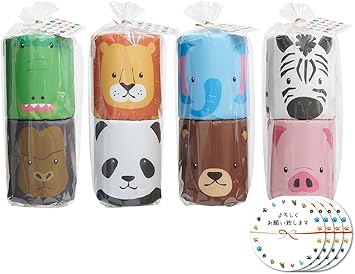 Amazon 人気4個セット 無料のしシール付き 引越し 挨拶 粗品 お返し ギフト 景品 イベント かわいいトイレットペーパーギフト Zooレットペーパー コンビ 引っ越し あいさつ用 Zooレットペーパー トイレットペーパー