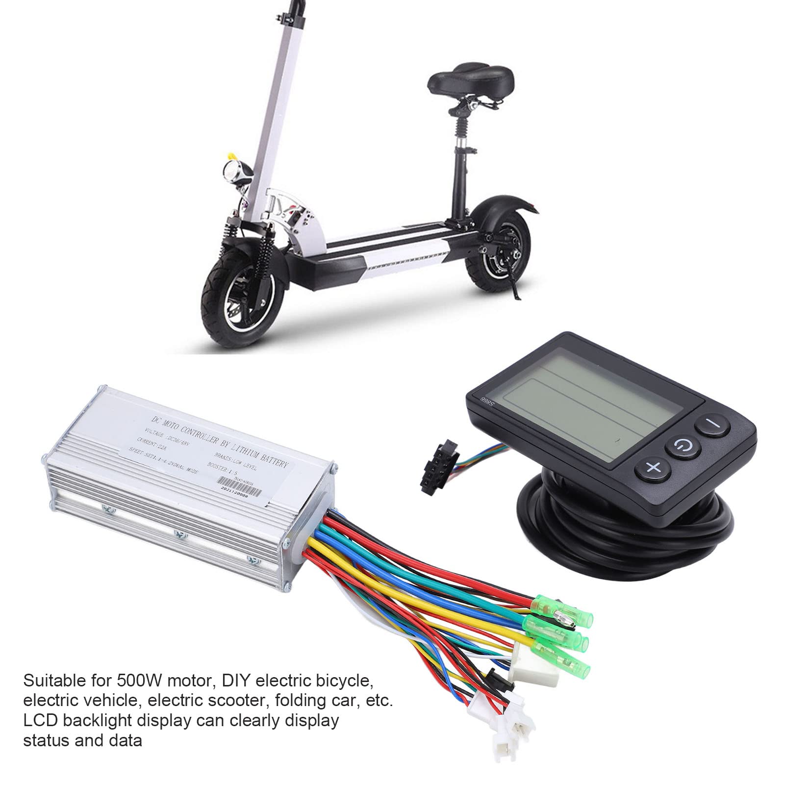 36V/48V DC Speed Controller Electric Bicycle E-bike Scooter Brushless - Foto 8