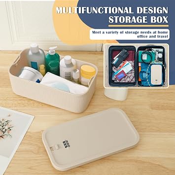 Lockable Box with Combination Code Portable Medication Small Lock Box Secure Medicine Safe, Phone Jail, Snack Box Food Safe Locking Boxs for Home, Fridge, Office, Or Travel