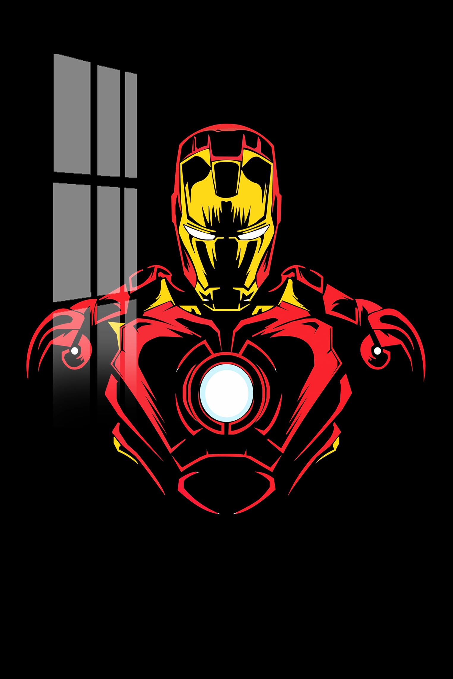 PREMIUM IRONMAN ACRYLIC FRAME WITH HIGH GLOSSY EFFECT 12x18 inch, Wall Mounted Gift for Women Men Birthday Special Moment Home and Gaming room Decor Frameless Photo Print