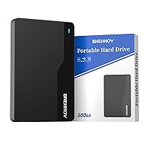 BNEHHOV Hard Disk Esterno, 500GB Ultra Sottile 2,5 Pollici Portatile USB 3.0 HDD Plug and Play SATA Disco Rigido Storage Compatibile per PC,TV, Mac, Laptop, Windows, PS4, Xbox, Chromebook, Wii U