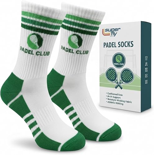 Calcetines de rendimiento Super Fly Goods para hombres y mujeres, calcetines atléticos novedosos unisex para deportes, golf, tenis, pickleball, yoga