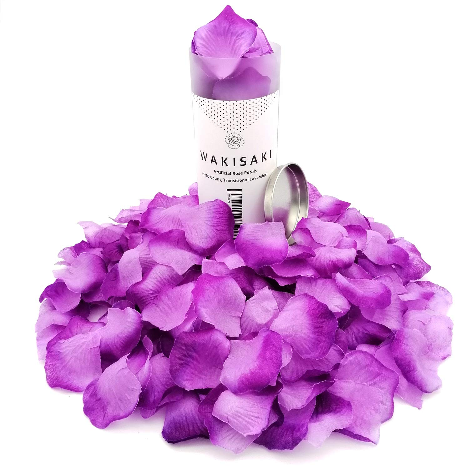 WAKISAKI Ready-to-use, Scented, Artificial Rose Petals for Wedding, Flower Petals for Romantic Decorations, Proposal, Anniversary Valentine's, 1,000 PCS (Transitional Lavender)