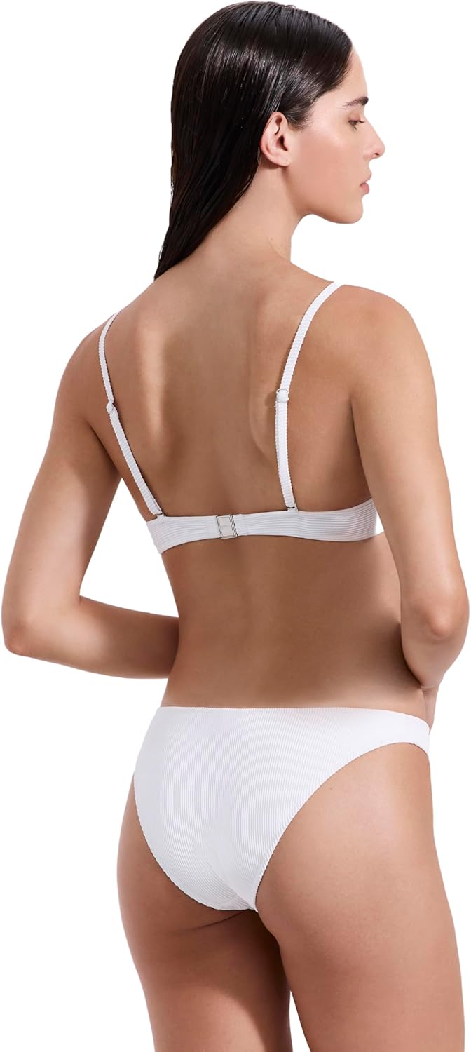 Gottex Luma Emanuelle Bikini Top- Textured Ribbed Fabric, Adjustable Straps, Back Hook Closure, Bottoms Sold Separately - Image 3