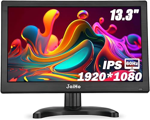Monitor de computadora FHD de 15.6 pulgadas - Pantalla panorámica de 1920 × 1080P 60Hz - Monitor de PC de oficina 169 con entrada multifuncional -