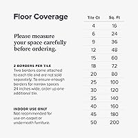 Vista 3 de We Sell Mats, Multiusos, 0.5 pulgadas, azul celeste, 16 pies cuadrados (4 azulejos)