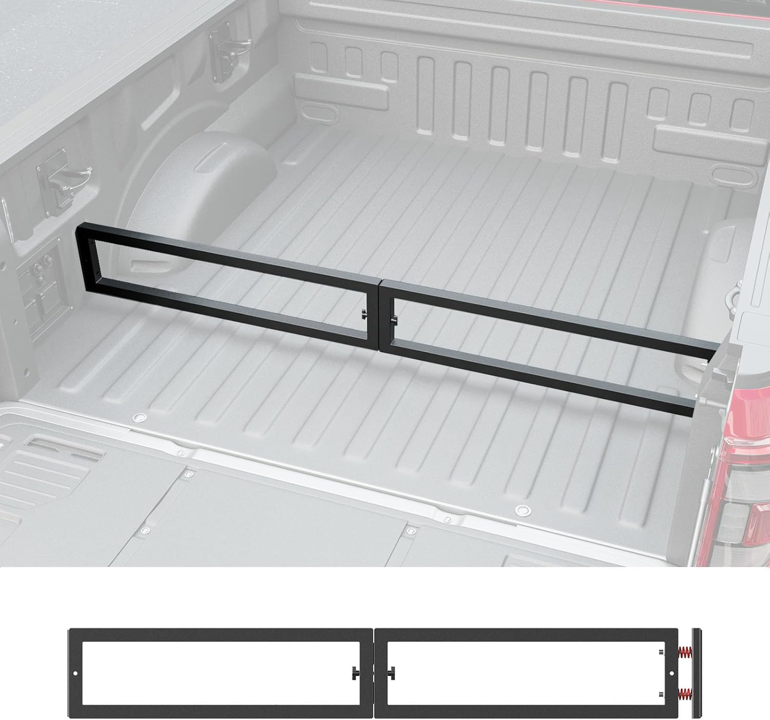 Truck Bed Divider Compatible with 2019-2026 Chevy Silverado GMC Sierra 1500 Truck Bed Organizer Cargo Manager Replacement for 19-26 Chevy Silverado Accessories (Compatible with 19-26 Silverado)